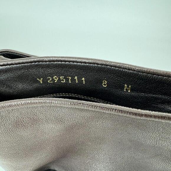 Stuart Weitzman boots womens 8 brown soft leather designer minimalist wedge - Picture 4 of 7